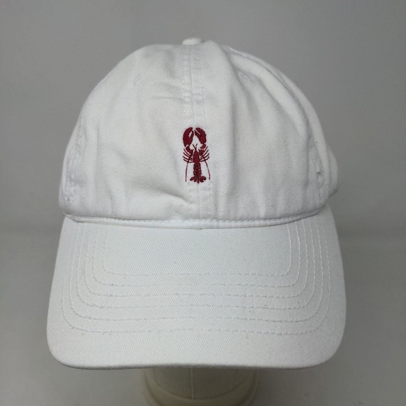 Cuffy's of Cape Cod Men's Slideback Hat White Size Adult Embroidered Lobster - Picture 2 of 8